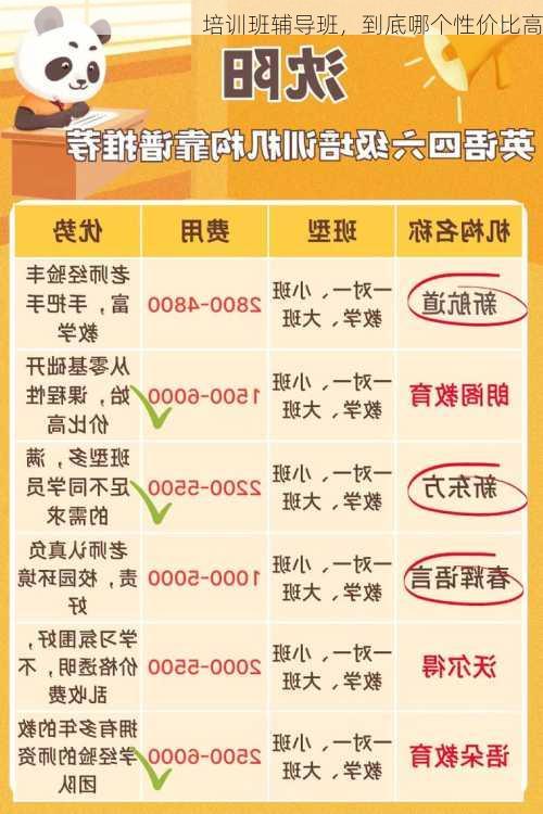 培训班辅导班，到底哪个性价比高