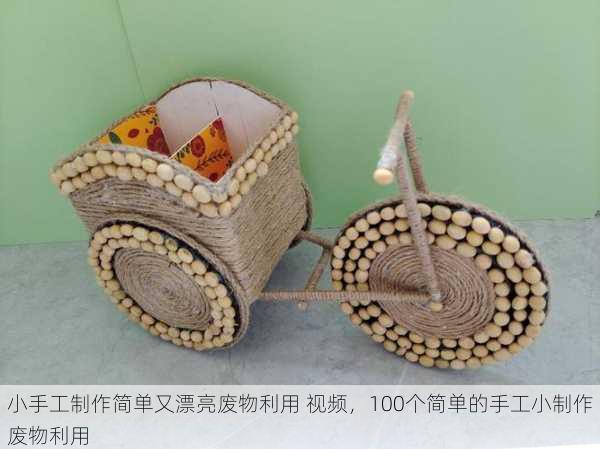 小手工制作简单又漂亮废物利用 视频，100个简单的手工小制作废物利用