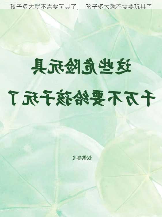 孩子多大就不需要玩具了，  孩子多大就不需要玩具了