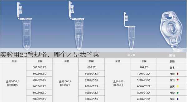 实验用ep管规格，哪个才是我的菜