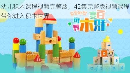 幼儿积木课程视频完整版，42集完整版视频课程带你进入积木世界